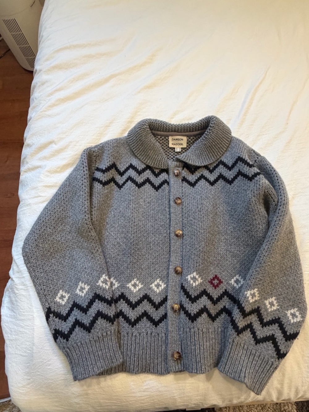 Damson Madder Cecily Rabbit Cardigan